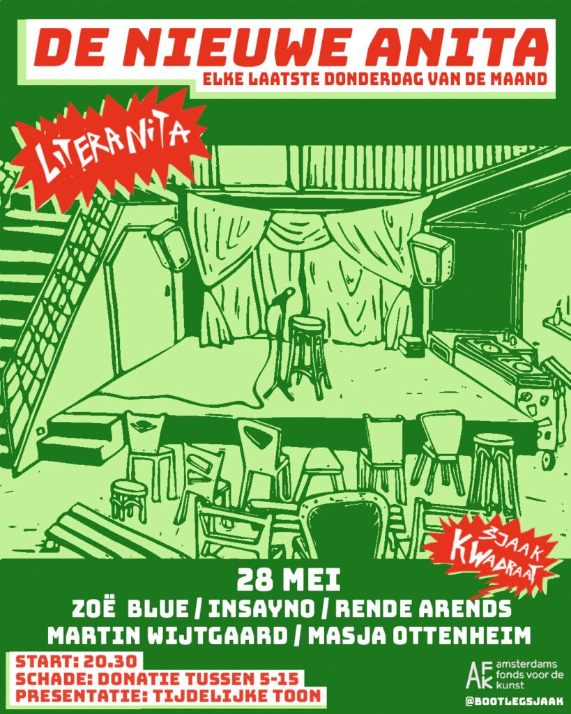 Literanita met Zoë Blue, Insayno, Martin Wijtgaard, Rende Arends en Masja Ottenheim