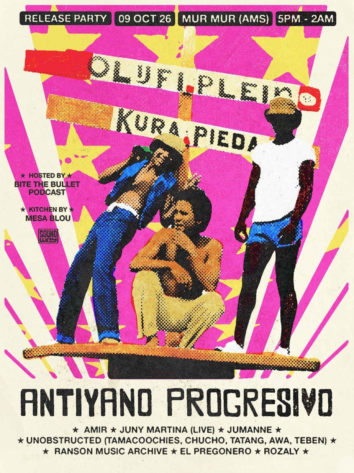 antiyano progresivo release party w/ rozaly, soundway records, jumanne, amir, juny martina (live), unobstructed, ranson music archive & el pregonero
