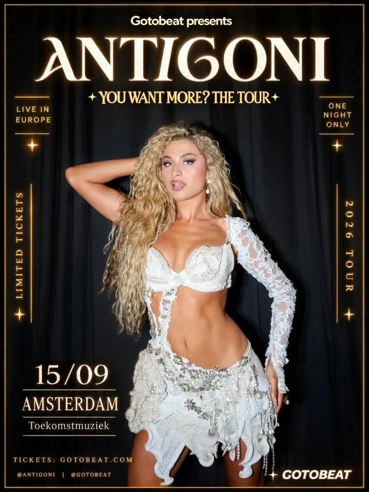 Antigoni live in Amsterdam!