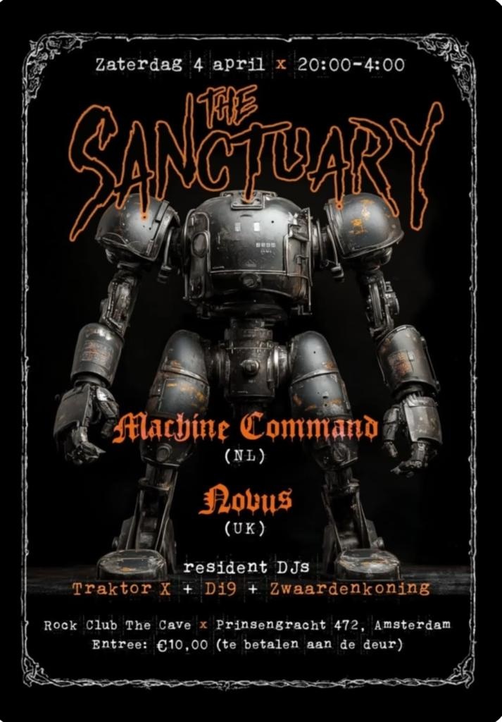 The Senctuary Gothic: Machine Command (NL) + Novus (UK)