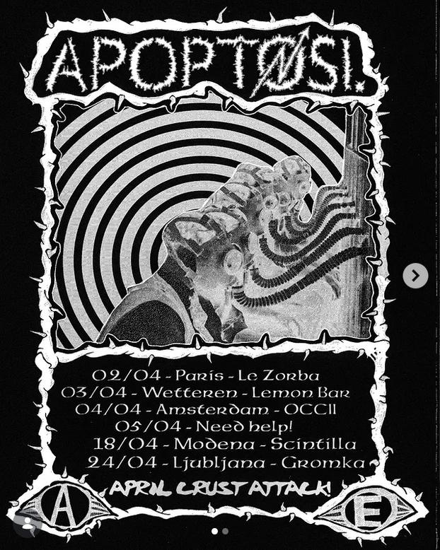 HC/PUNK: APOPTOSI (IT) + SLIJK DER AARDE