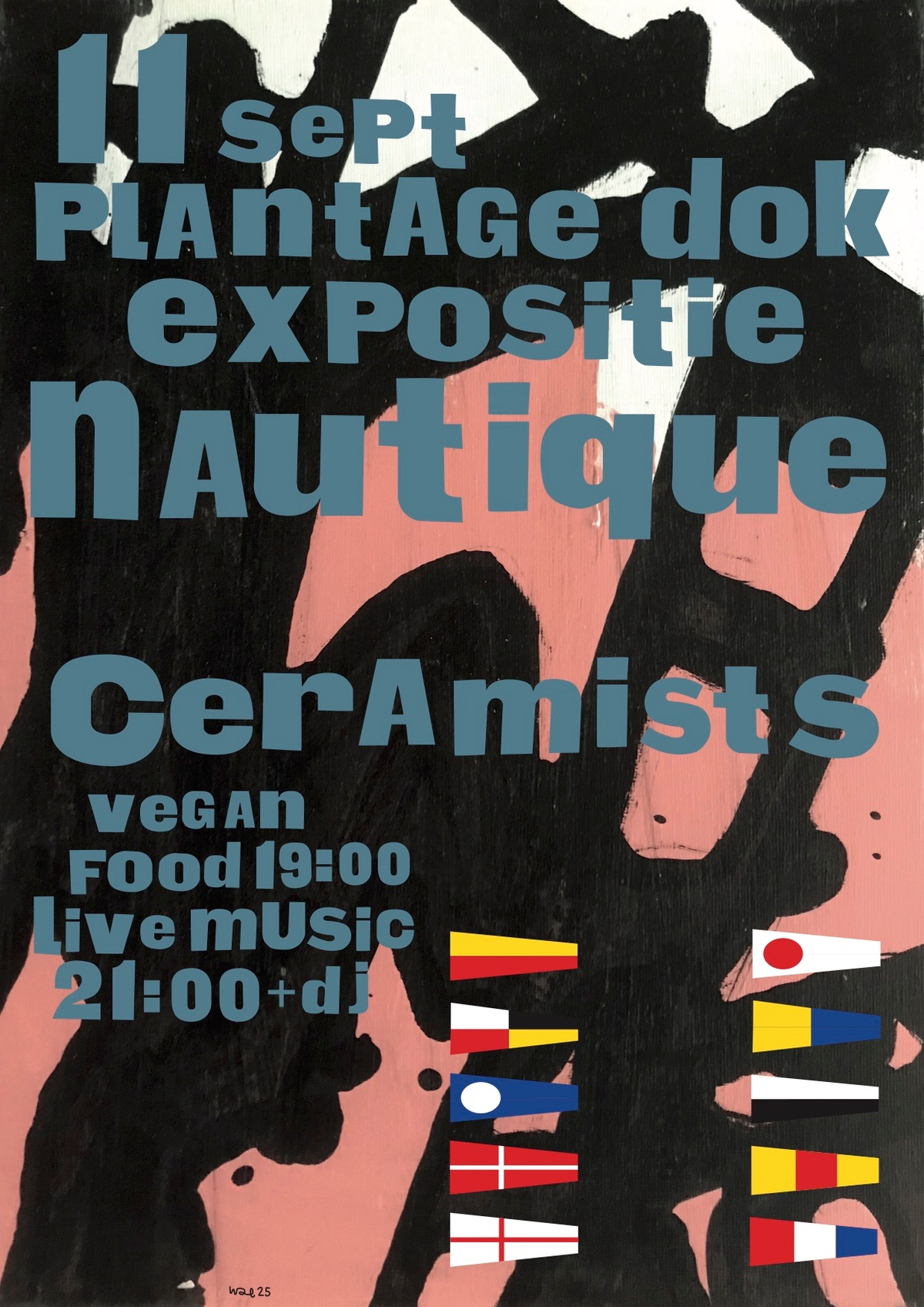 Dok Night – Expo Nautique by Wim Elzinga, live music by Ceramists & benefit dinner for Gaza