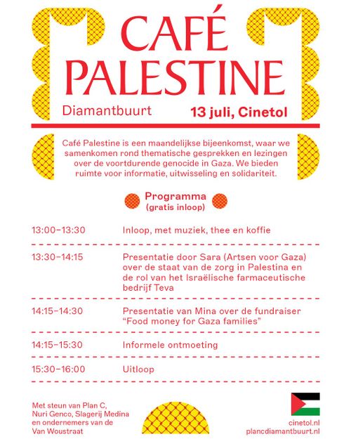 Café Palestine Diamantbuurt