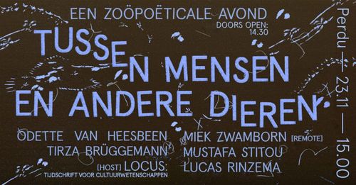Tussen mensen en andere dieren: Een zoöpoëticale middag