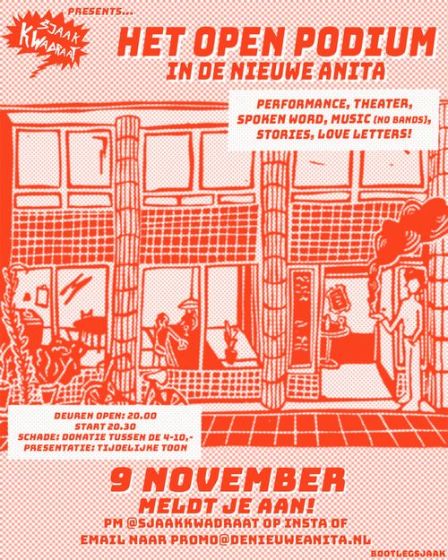 Sjaak Kwadraat presents: Open Podium!