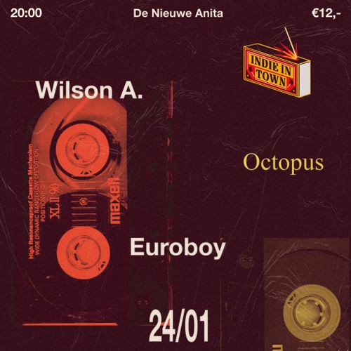 Indie In Town w/ Wilson A, Octopus & Euroboy + DJs Laurie en Darek