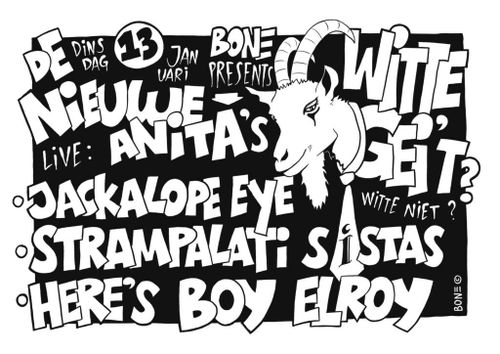 Witte Gei’t met Here’s Boy Elroy + Stampalati Sistas + Jackalope Eye