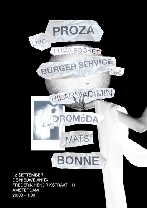 Live: Proza, DROMéda en Burger Service