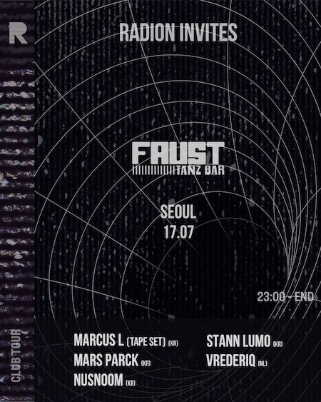 FAUST Seoul | RADION CLUB TOUR