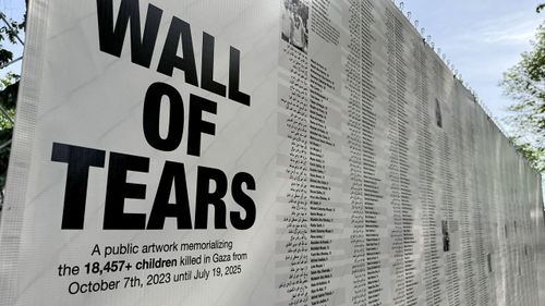 Public artwork opening: Wall of Tears