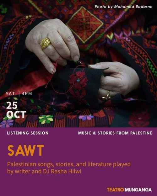“Sawt” listening sessions: Palestinian songs played by writer and DJ Rasha Hilwi
