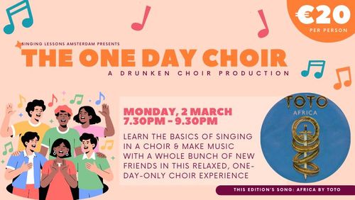 It's TOTO time: The One Day Choir by Singing Lessons Amsterdam