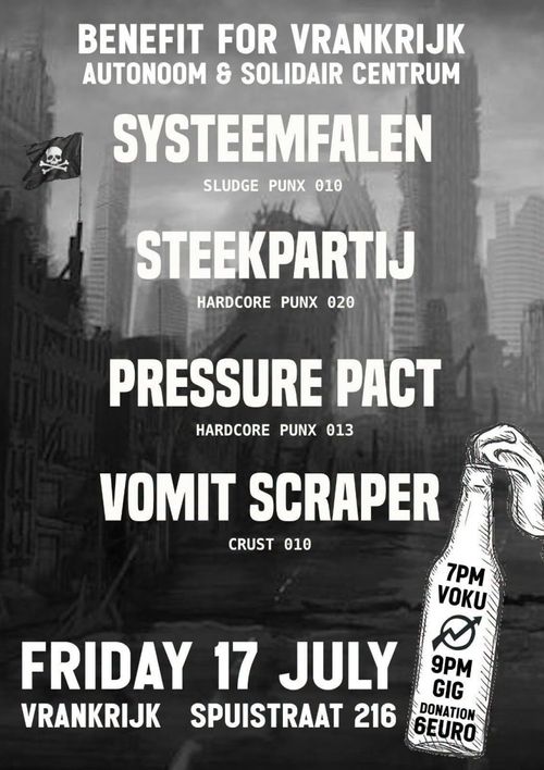 Friday Punk Night/Systeemfalen/Steekpartij/Pressure Pact/Vomit Scraper