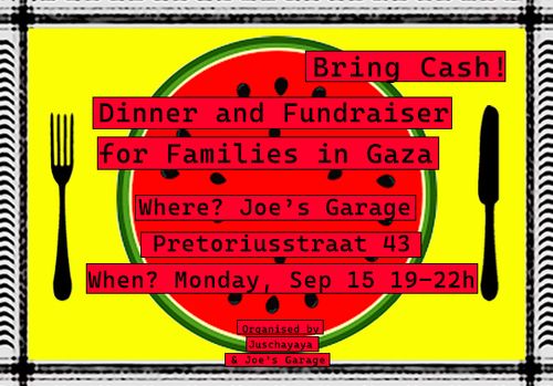 G is for Gaza - Dinner and Fundraiser for Families in Gaza
