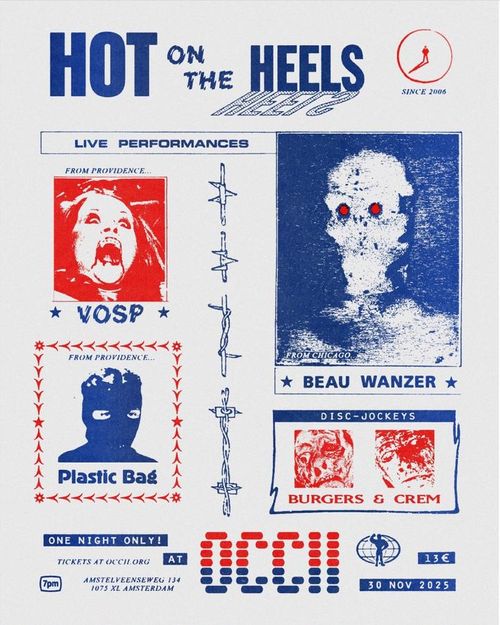 BEAU WANZER (US,  Hot On The Heels) + PLASTIC BAG (US, CONTAINER) + VOSP (US, POOL) + Disc-Jockeys BURGERS & CREM