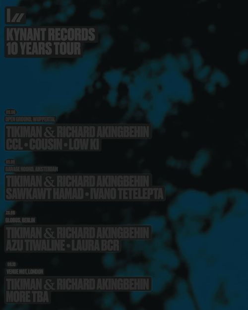 10 Years of Kynant Records w/ Tikiman & Richard Akingbehin, Sarkawt Hamad, Ivano Tetelepta
