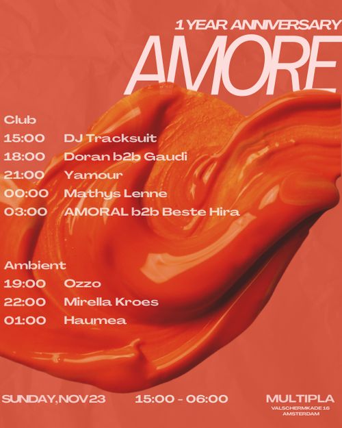 AMORE 1 YEAR ANNIVERSARY