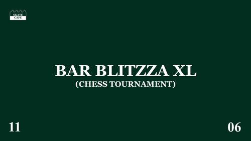 BAR BLITZ SCHAAKTOERNOOI