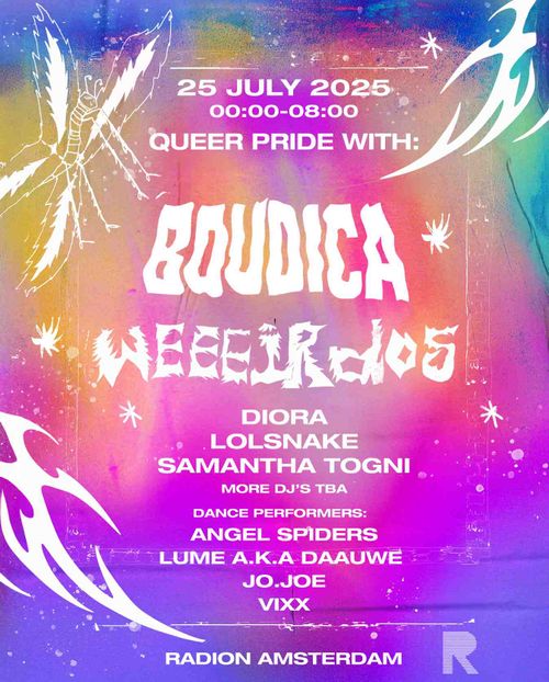 QUEER PRIDE: RADION invites BOUDICA & WEIRDO'S