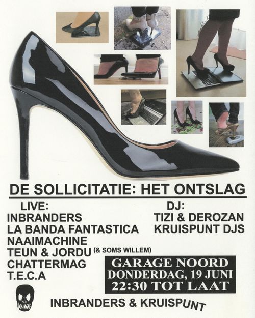 INBRANDERS & KRUISPUNT: DE SOLLICITATIE #4 w/ INBRANDERS (live), Naaimachine (live), CHATTERMAG (live), TECA (live), La Banda Fantastica (live), TiZi b2b Derozan, KRUISPUNT djs, Teun & Jordu (&Willem)
