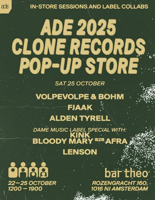 Clone Records invites Dame-Music - ADE Pop-Up Store