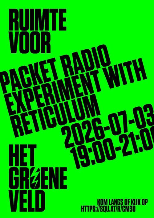 Packet Radio Experiment with Reticulum