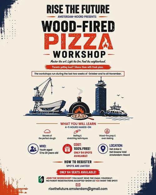 Rise the Future:  Pizza uit de houtoven – Workshop