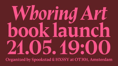 Whoring Art book launch