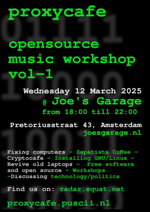 proxycafe - opensource music workshop - vol1