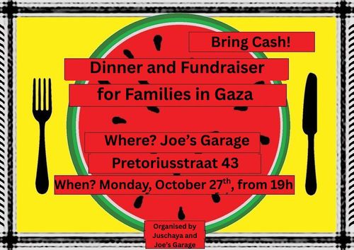 G is for Gaza - Dinner and Fundraiser for Families in Gaza