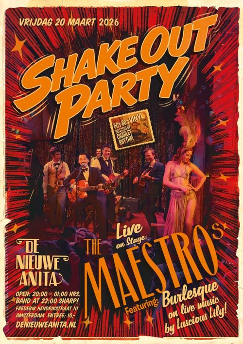 SHAKE-OUT Party: Maestros, burlesque and DJ