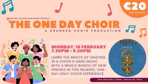 It's TOTO time: The One Day Choir by Singing Lessons Amsterdam