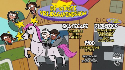 DE GROTE VRIJDAG AVOND SHOW W/ ESI, HEDOJOSA, JAZZ DALIA, KIRA KIRA, LACATY, PARKER FANS (DJ SET), TAJU, VIE AIMEE & $IENNA RAST