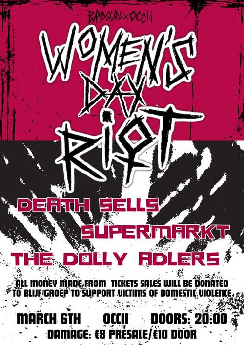 WOMEN’S DAY BENEFIT SHOW: Death Sells + Supermarkt + The Dolly Adlers