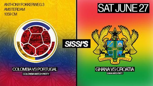 Sissi's Ghana & Colombia World Cup watching event