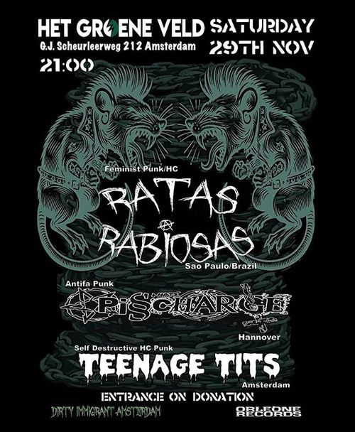 Ratas Rabiosas + Teenage Tits & Pisscharge