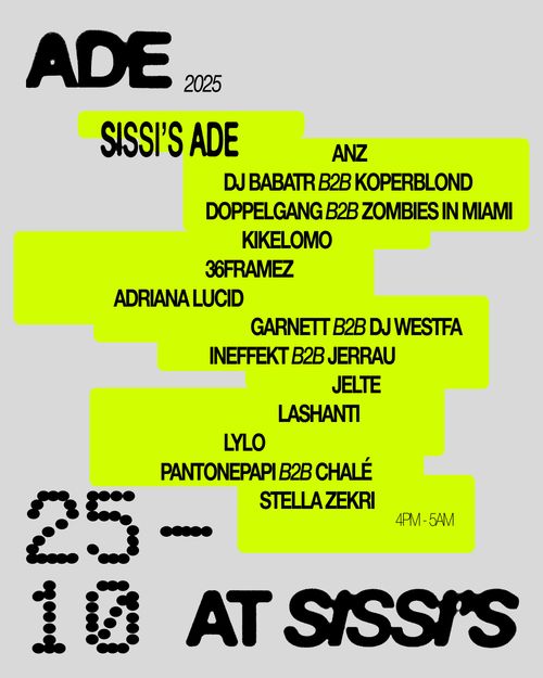 Sissi's ADE Saturday w/ Anz, Doppelgang b4b Zombies in Miami & more