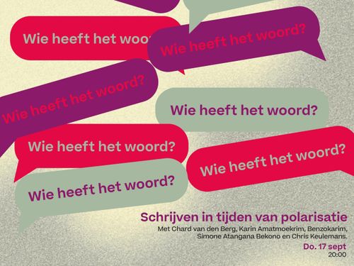 Wie heeft het woord?