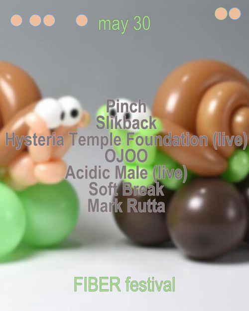 FIBER Festival w/ Pinch, Slikback, Hysteria Temple Foundation (live), ojoo, Acidic Male (live), Soft Break, Mark Rutta