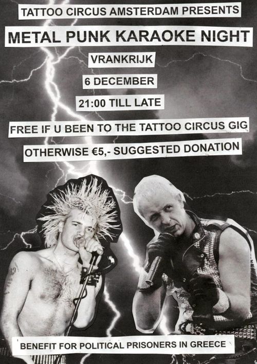 METAL / PUNK Karaoke After Party at the Vrankrijk!