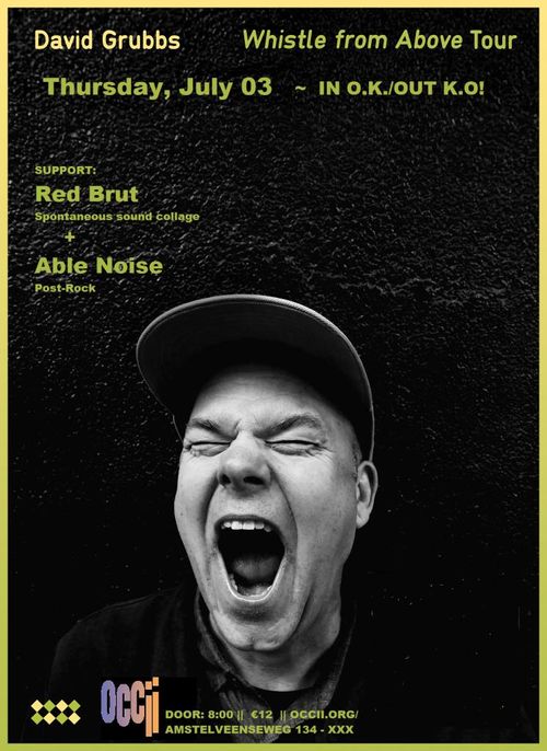 DAVID GRUBBS (US, Drag City) + RED BRUT + ABLE NOISE