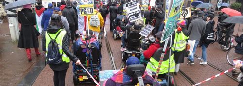 Gehandicapten willen ook demonstreren