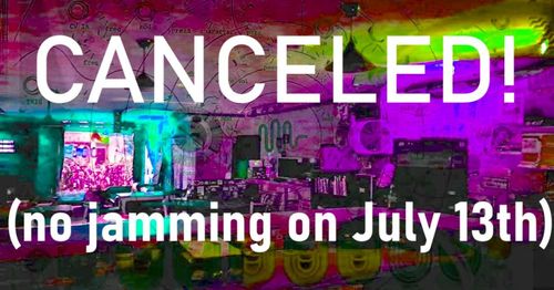 Canceled! (No SynthSunday on July 13th!)
