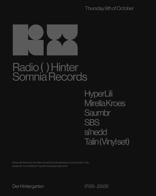 Radio Hinter: Somnia Records