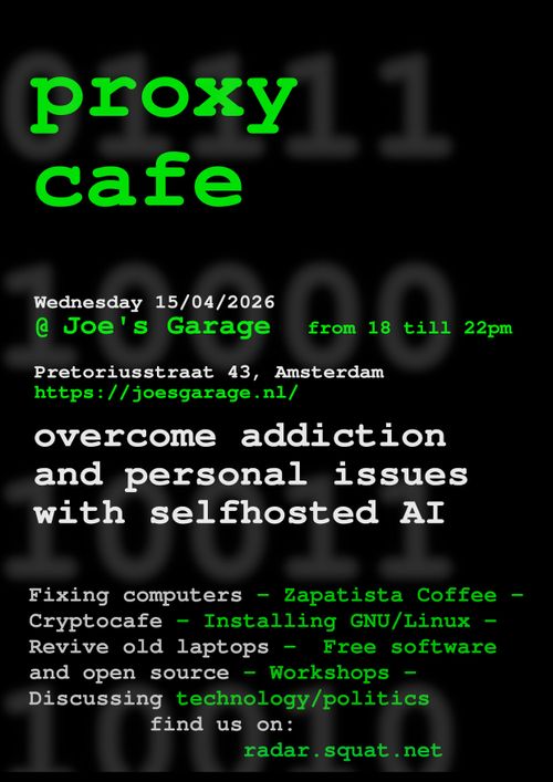 proxycafe: overcome addiction and personal issues with selfhosted AI