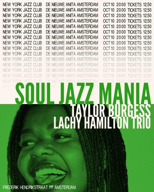 New York Jazz Club w/  Soul Jazz Mania, Taylor Burgess & Lachy Hamilton Trio