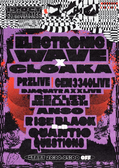 Electronic Wave X Cloaka pres: PRZ Live and CEM3340 Live