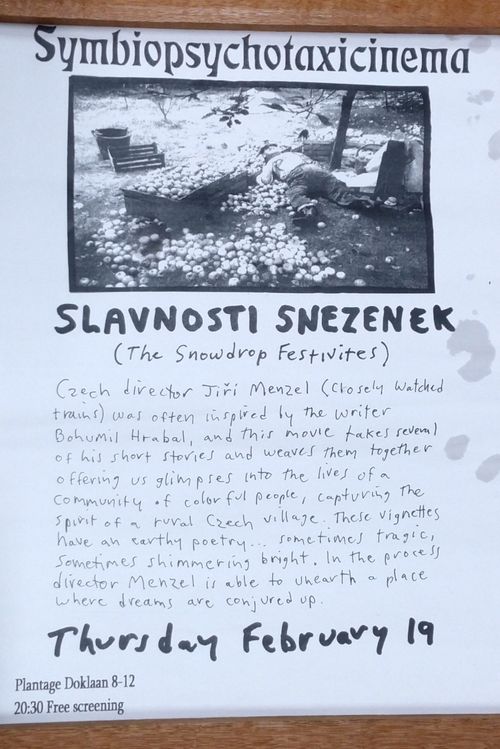 Dok Night – SYMBIOPSYCHOTAXICINEMA: Slavnosti snezenek (1984) directed by Jiří Menzel