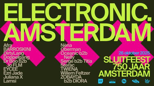 Electronic Amsterdam – sluitfeest 750 jaar Amsterdam
