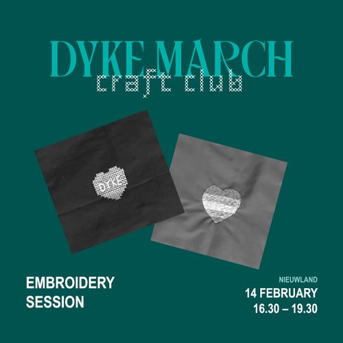 Dyke March Craft Club - Embroidery Hearts